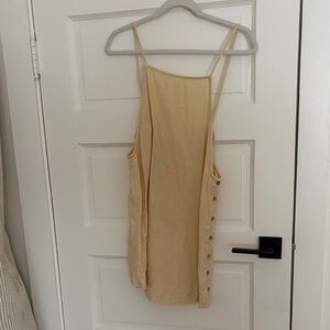 Free People Cream Sleeveless Dress